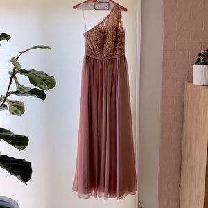 Lavender floor length dress- size 4